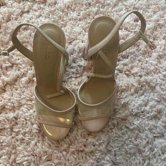 Aldo clear/nude high heels - Picture 2 of 7